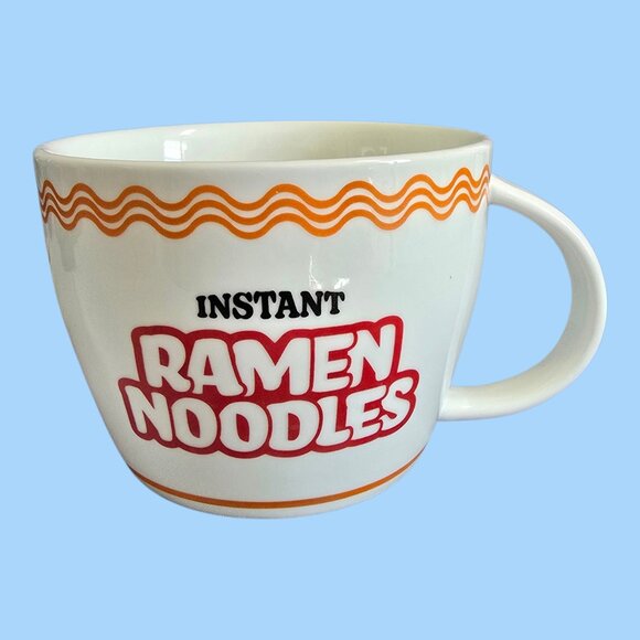 Instant Ramen Noodles Soup Bowl w/ Handle Large Cup Mug - Picture 1 of 6